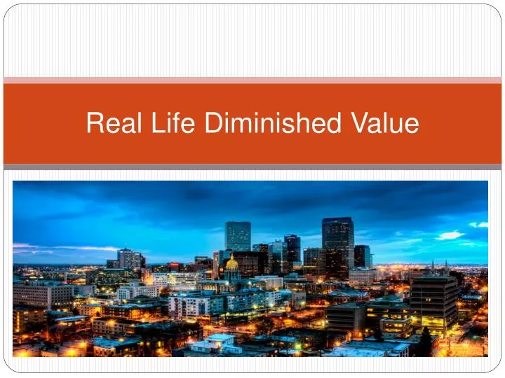 real life diminished value