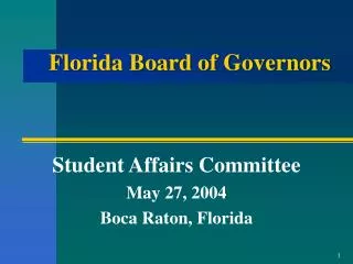Florida Board of Governors