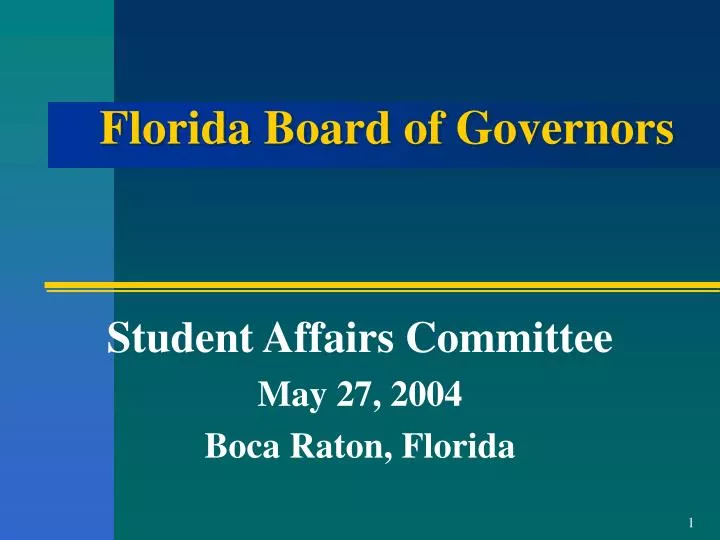 florida board of governors