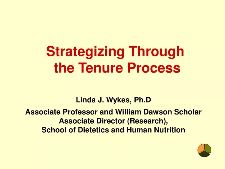strategizing through the tenure process
