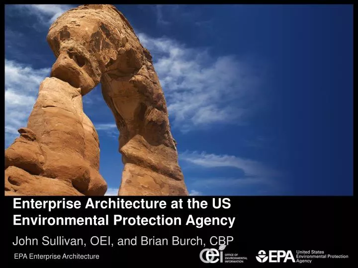 enterprise architecture at the us environmental protection agency