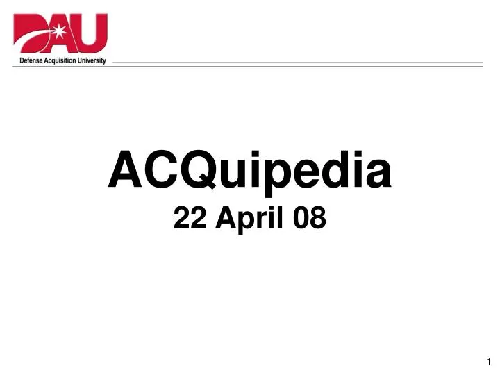 acquipedia 22 april 08