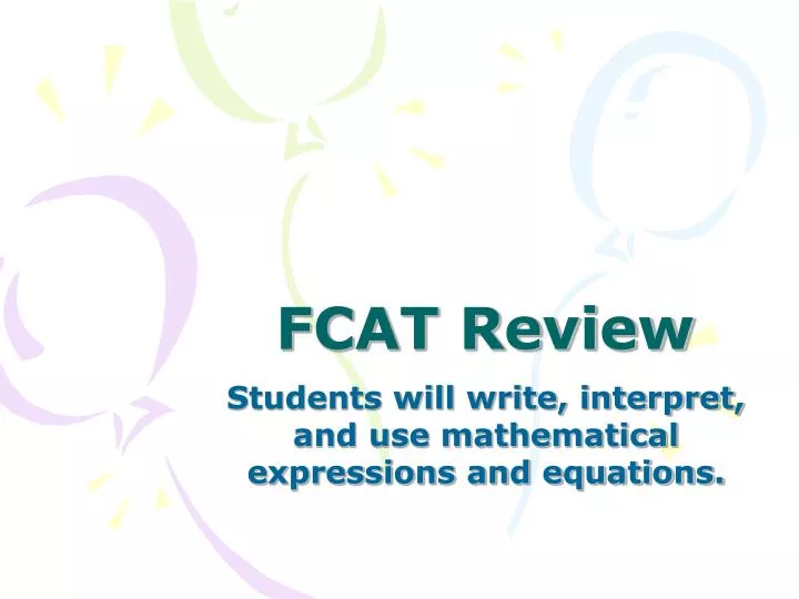 fcat review