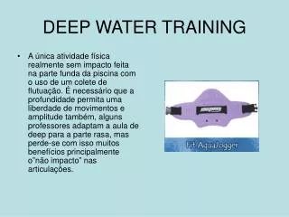 deep water training