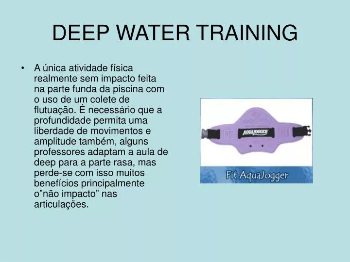 deep water training