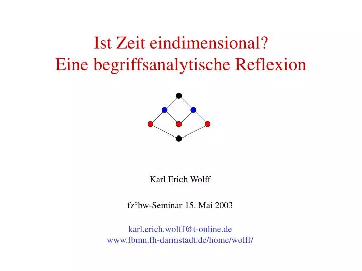 ist zeit eindimensional eine begriffsanalytische reflexion