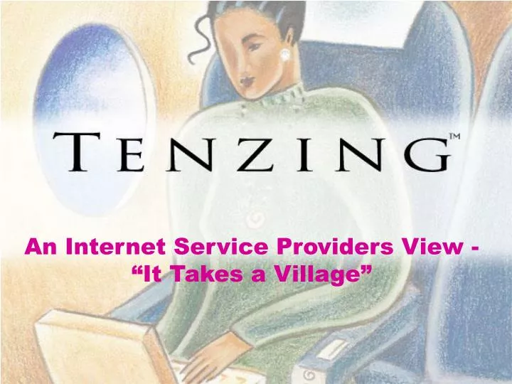 an internet service providers view it takes a village