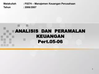 analisis dan peramalan keuangan pert 05 06