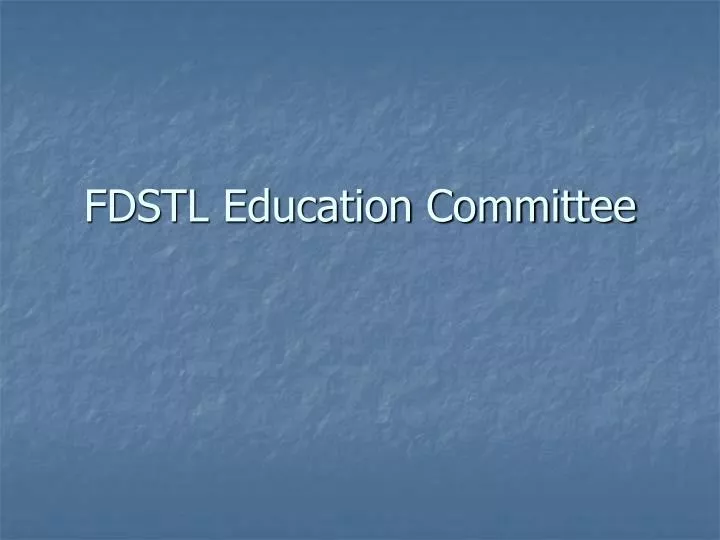 fdstl education committee