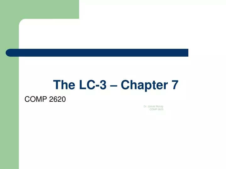 the lc 3 chapter 7