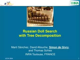 Russian Doll Search with Tree Decomposition