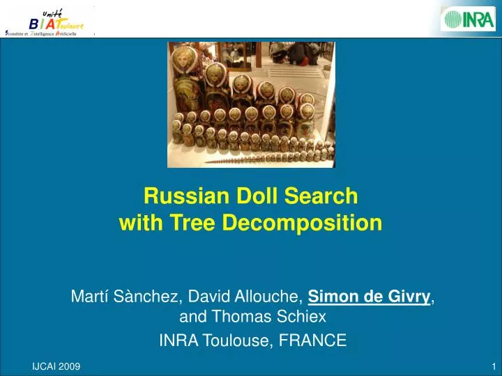 russian doll search with tree decomposition