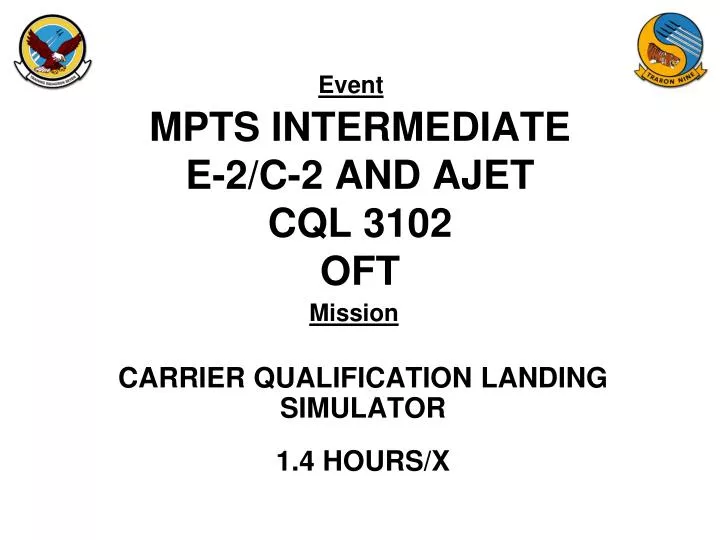 mpts intermediate e 2 c 2 and ajet cql 3102 oft