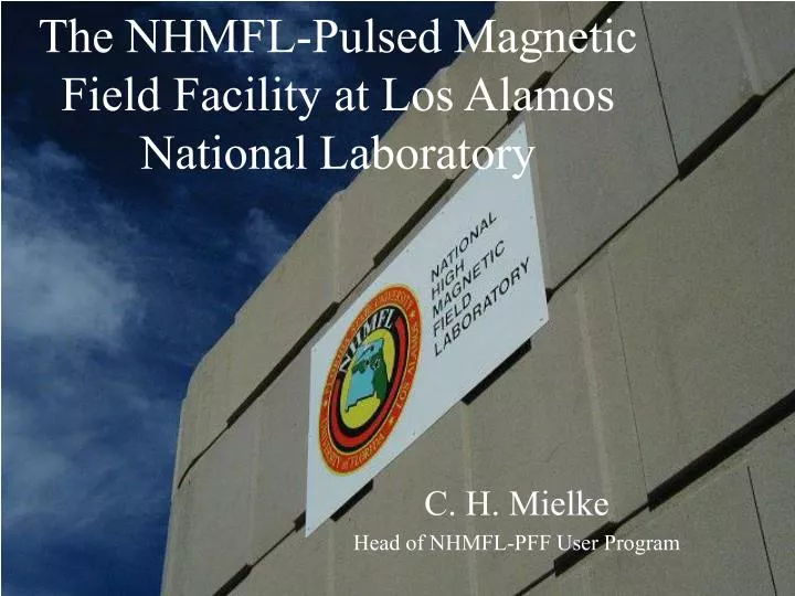 the nhmfl pulsed magnetic field facility at los alamos national laboratory