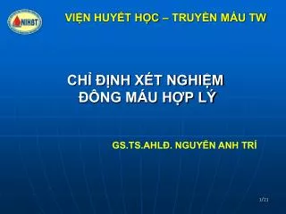 ch nh x t nghi m ng m u h p l