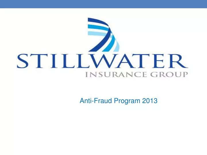 anti fraud program 2013