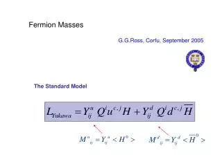 Fermion Masses