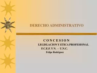 derecho administrativo