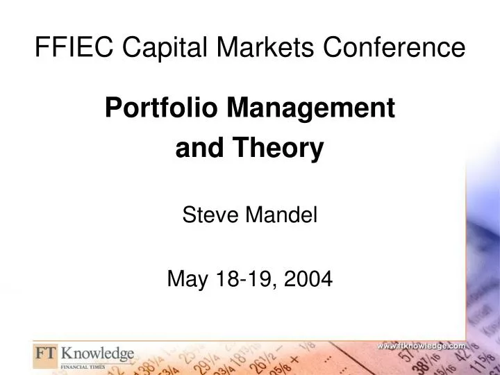 ffiec capital markets conference