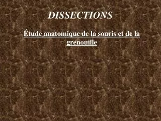 dissections