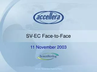 SV-EC Face-to-Face