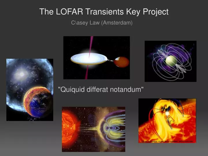 the lofar transients key project