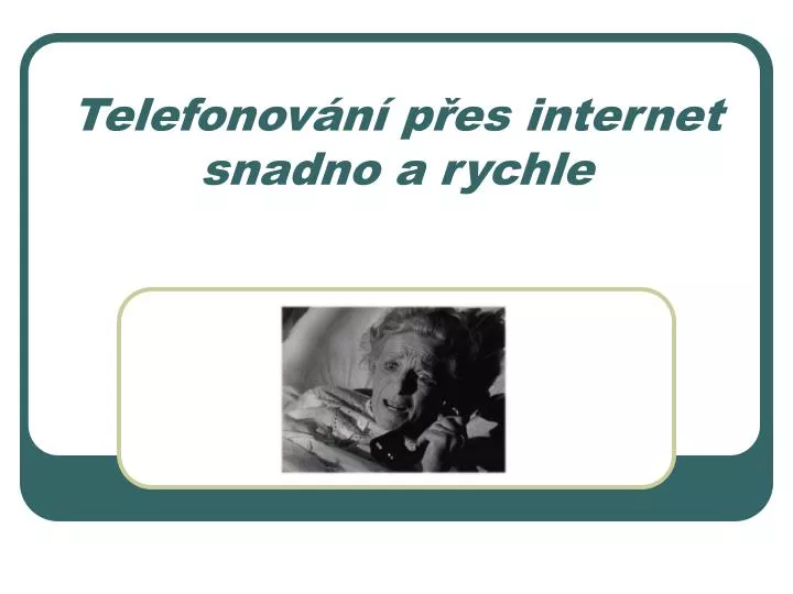 telefonov n p es internet snadno a rychle