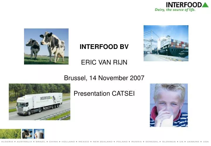 interfood bv eric van rijn brussel 14 november 2007 presentation catsei