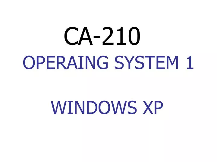 operaing system 1
