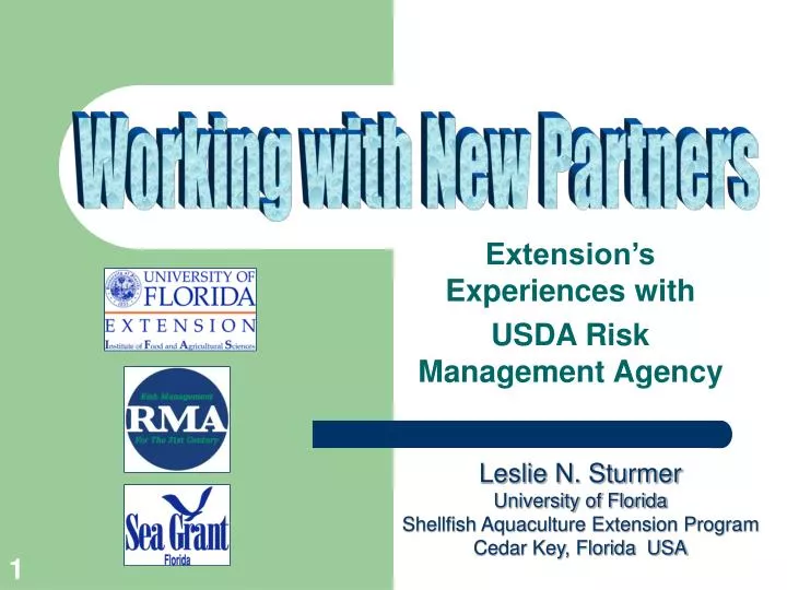 extension s experiences with usda risk management agency