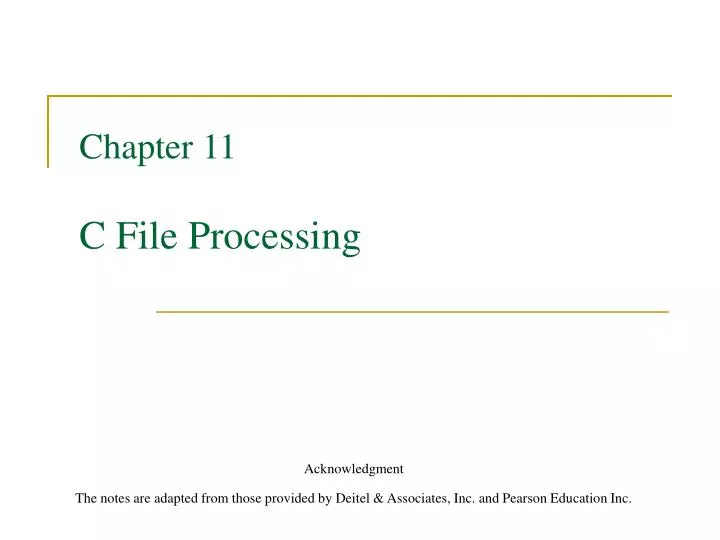 chapter 11 c file processing