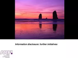 Information disclosure: further initiatives