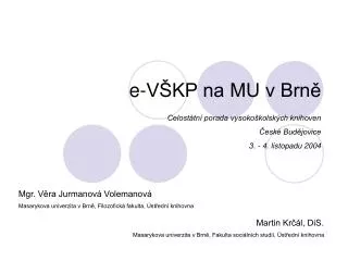 e v kp na mu v brn