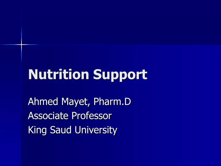 nutrition support