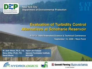 Evaluation of Turbidity Control Alternatives at Schoharie Reservoir