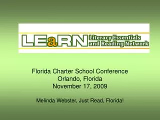 Florida Charter School Conference Orlando, Florida November 17, 2009