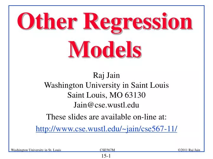 other regression models