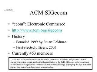ACM SIGecom