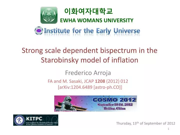strong scale dependent bispectrum in the starobinsky model of inflation