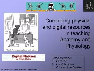 Combining physical and digital resources in teaching Anatomy and Physiology