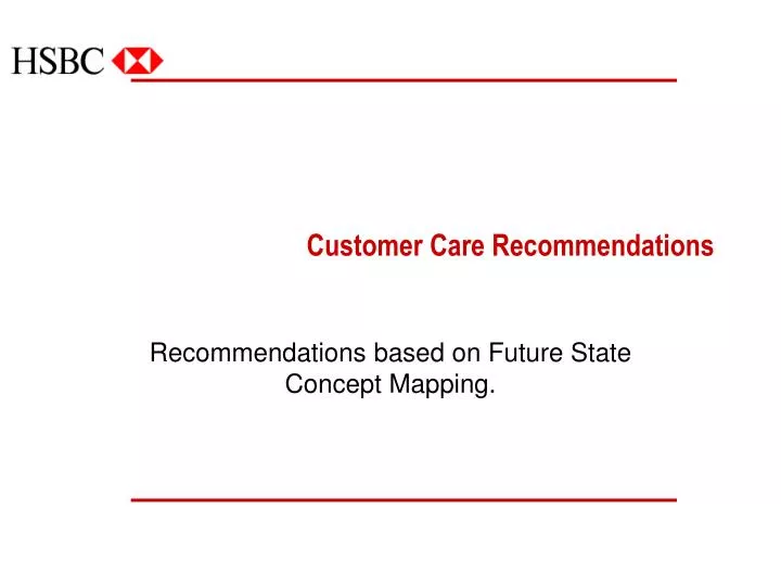 customer care recommendations
