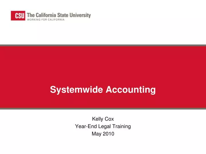 systemwide accounting
