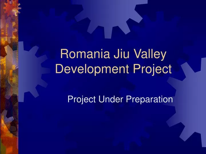 romania jiu valley development project