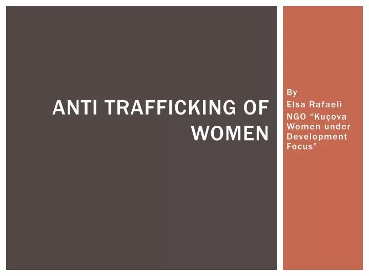 anti trafficking of women