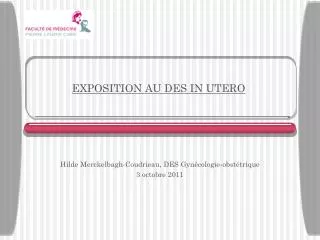 exposition au des in utero