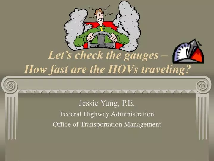 let s check the gauges how fast are the hovs traveling