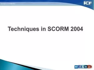 Techniques in SCORM 2004