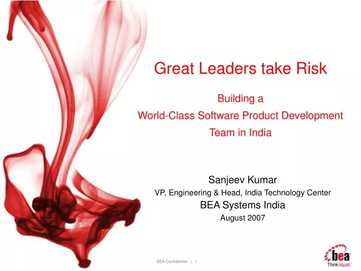 sanjeev kumar vp engineering head india technology center bea systems india august 2007