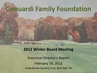 Genuardi Family Foundation