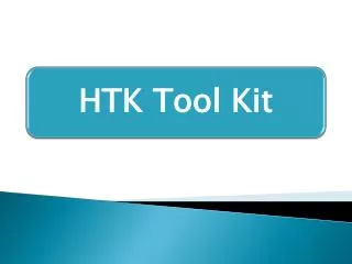 What is HTK tool kit